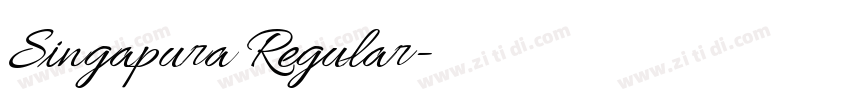 Singapura Regular字体转换 Singapura Regular字体转换